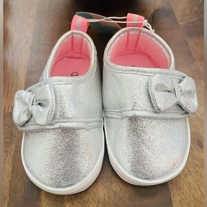 Baby girl silver shoes
